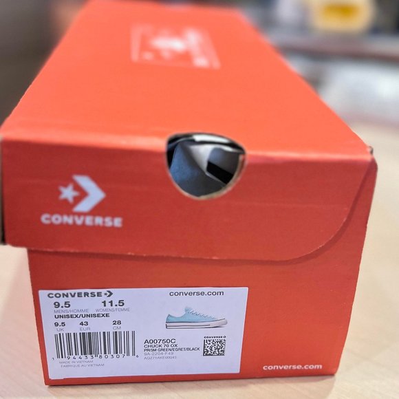 Converse Chuck Taylor All Star 70's OX Men's Shoes A00750C Prism Green - Picture 9 of 16